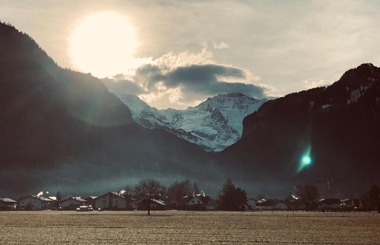 Gemuetliches Zuhause Mit Ausblick Apartamento Wilderswil Exterior foto